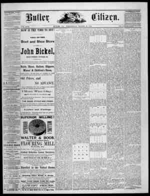 The Butler Citizen Newspaper March 10, 1880 kapağı