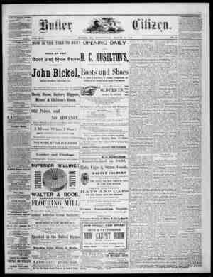 The Butler Citizen Newspaper March 31, 1880 kapağı