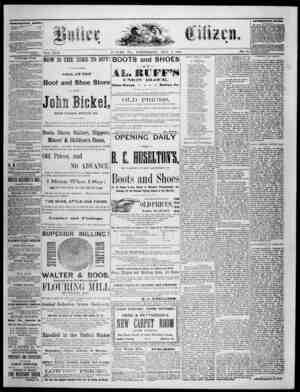 The Butler Citizen Newspaper May 5, 1880 kapağı
