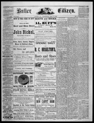 The Butler Citizen Newspaper May 12, 1880 kapağı