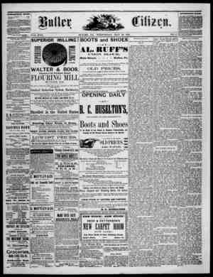 The Butler Citizen Newspaper May 26, 1880 kapağı