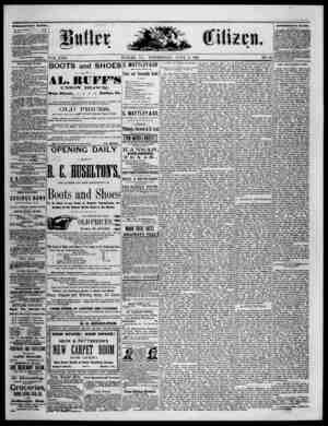 The Butler Citizen Newspaper June 2, 1880 kapağı