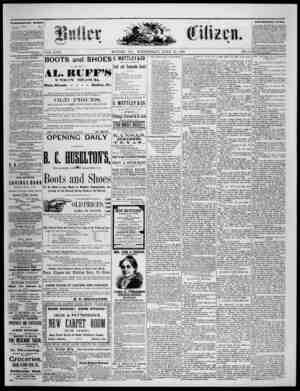 The Butler Citizen Newspaper July 21, 1880 kapağı