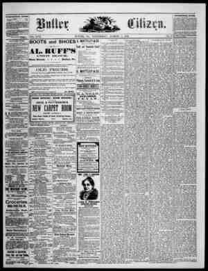 The Butler Citizen Newspaper August 11, 1880 kapağı