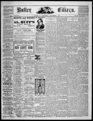 The Butler Citizen Newspaper September 1, 1880 kapağı