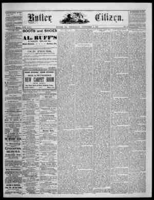 The Butler Citizen Newspaper September 8, 1880 kapağı