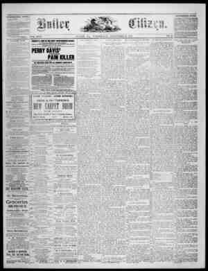 The Butler Citizen Newspaper September 22, 1880 kapağı
