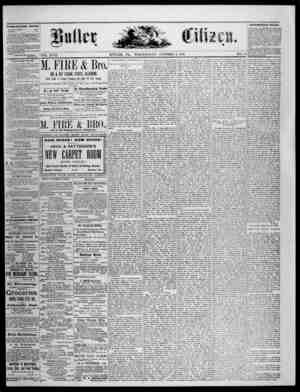 The Butler Citizen Newspaper October 6, 1880 kapağı