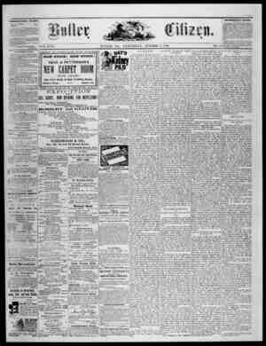 The Butler Citizen Newspaper October 27, 1880 kapağı