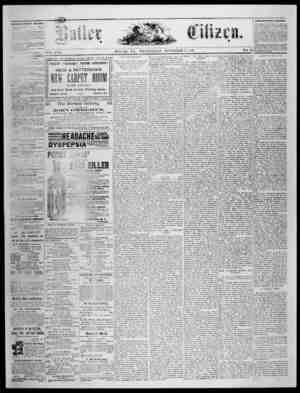 The Butler Citizen Newspaper November 3, 1880 kapağı
