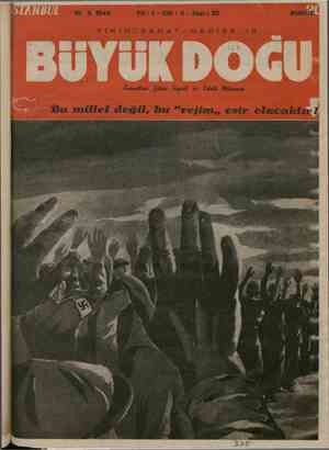 Büyük Doğu Dergisi 10 Mart 1944 kapağı