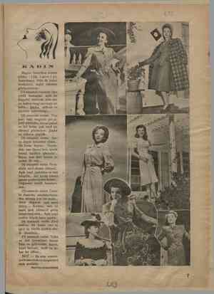    dinli KADIN Meşhur Amerikan sinema yıldızı (İda Lupino) yu, Amerikanın 1944 ilk bahar modalarını teşhir ederken...
