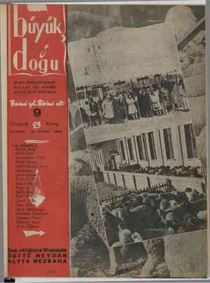 Büyük Doğu Dergisi 28 Aralık 1945 kapağı