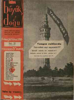 Büyük Doğu Dergisi 10 Mayıs 1946 kapağı