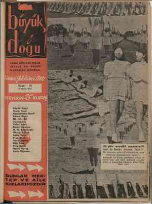 Büyük Doğu Dergisi 31 Mayıs 1946 kapağı