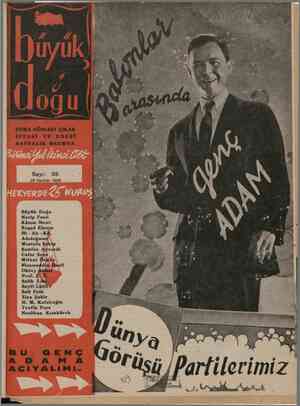 Büyük Doğu Dergisi 28 Haziran 1946 kapağı