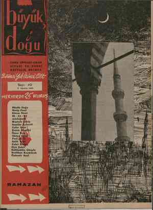 Büyük Doğu Dergisi 2 Ağustos 1946 kapağı