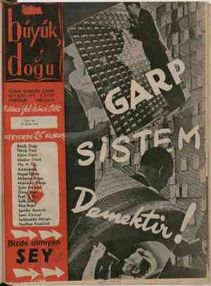 Büyük Doğu Dergisi 27 Eylül 1946 kapağı