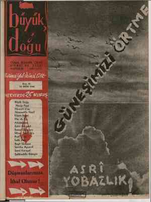 Büyük Doğu Dergisi 18 Ekim 1946 kapağı