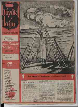 Büyük Doğu Dergisi 6 Aralık 1946 kapağı