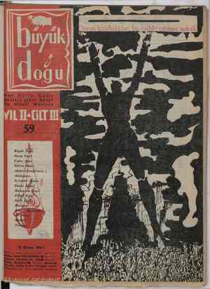 Büyük Doğu Dergisi 18 Nisan 1947 kapağı