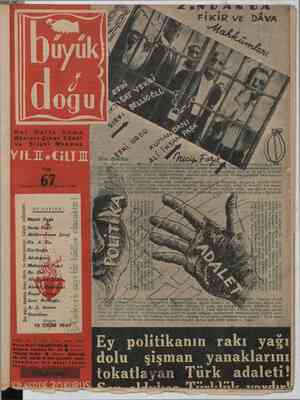 Büyük Doğu Dergisi 10 Ekim 1947 kapağı