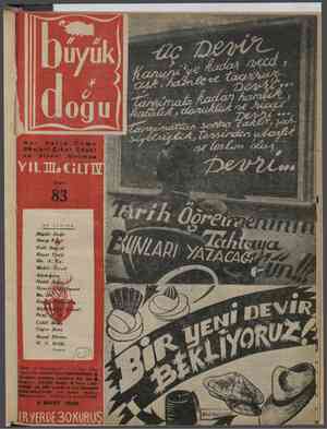 Büyük Doğu Dergisi 5 Mart 1948 kapağı