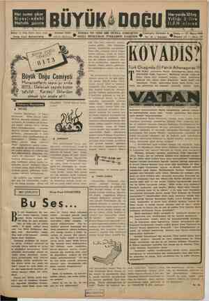 Büyük Doğu Dergisi 27 Mayıs 1949 kapağı