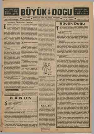 Büyük Doğu Dergisi 19 Ağustos 1949 kapağı