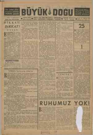Büyük Doğu Dergisi 26 Ağustos 1949 kapağı
