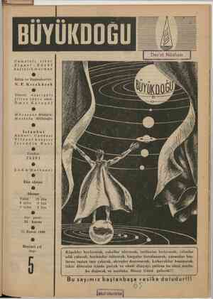 Büyük Doğu Dergisi 11 Kasım 1949 kapağı