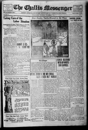 The Challis Messenger Newspaper 11 Aralık 1918 kapağı