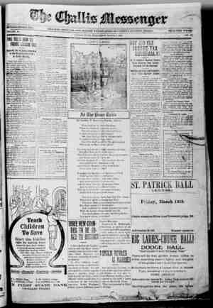 The Challis Messenger Newspaper 5 Mart 1919 kapağı
