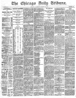 Chicago Daily Tribune Gazetesi October 10, 1872 kapağı