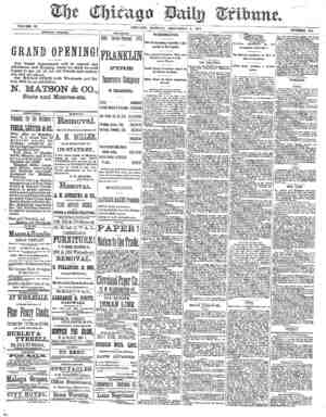 Chicago Daily Tribune Newspaper December 9, 1872 kapağı