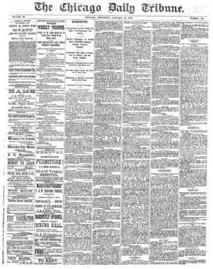 Chicago Daily Tribune Newspaper January 16, 1873 kapağı