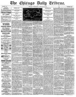 Chicago Daily Tribune Newspaper January 22, 1873 kapağı
