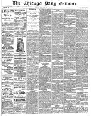 Chicago Daily Tribune Newspaper March 5, 1873 kapağı