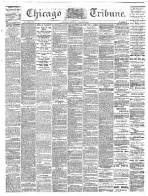 The Chicago Tribune Newspaper August 22, 1864 kapağı