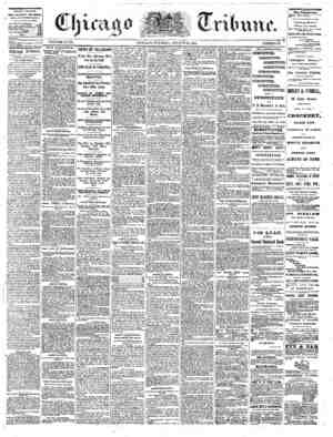The Chicago Tribune Newspaper August 23, 1864 kapağı