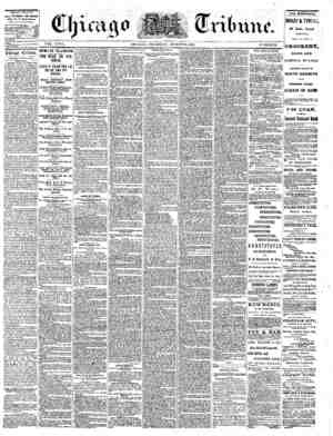 The Chicago Tribune Newspaper August 25, 1864 kapağı