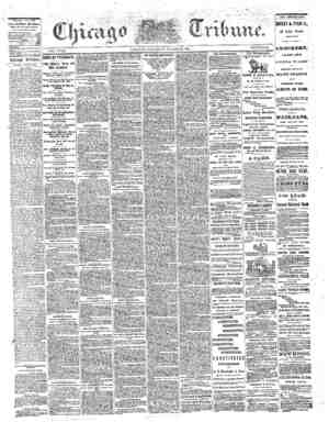 The Chicago Tribune Newspaper August 27, 1864 kapağı