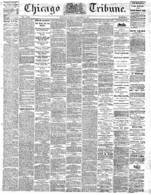 The Chicago Tribune Newspaper September 6, 1864 kapağı