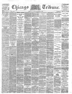 The Chicago Tribune Newspaper September 10, 1864 kapağı