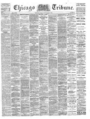 The Chicago Tribune Newspaper September 12, 1864 kapağı