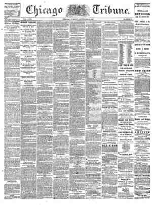 The Chicago Tribune Newspaper September 13, 1864 kapağı
