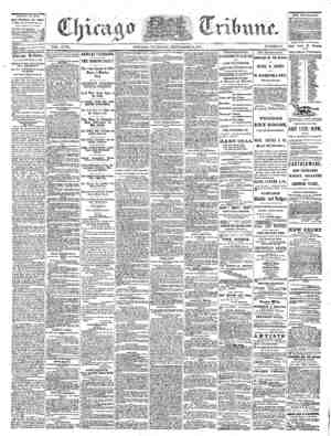 The Chicago Tribune Newspaper September 15, 1864 kapağı