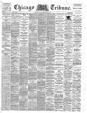 The Chicago Tribune Newspaper September 23, 1864 kapağı