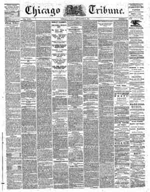 The Chicago Tribune Newspaper September 25, 1864 kapağı