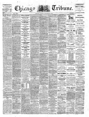 The Chicago Tribune Newspaper September 27, 1864 kapağı